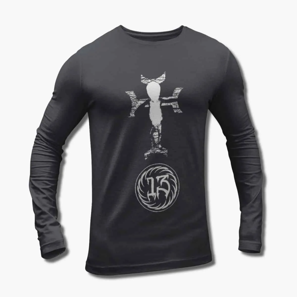 13 Band Long Sleeve T-Shirt, 13 Hollow Cover Artwork Longsleeve T-Shirt, Sludge Metal, Doom Metal Merchandise