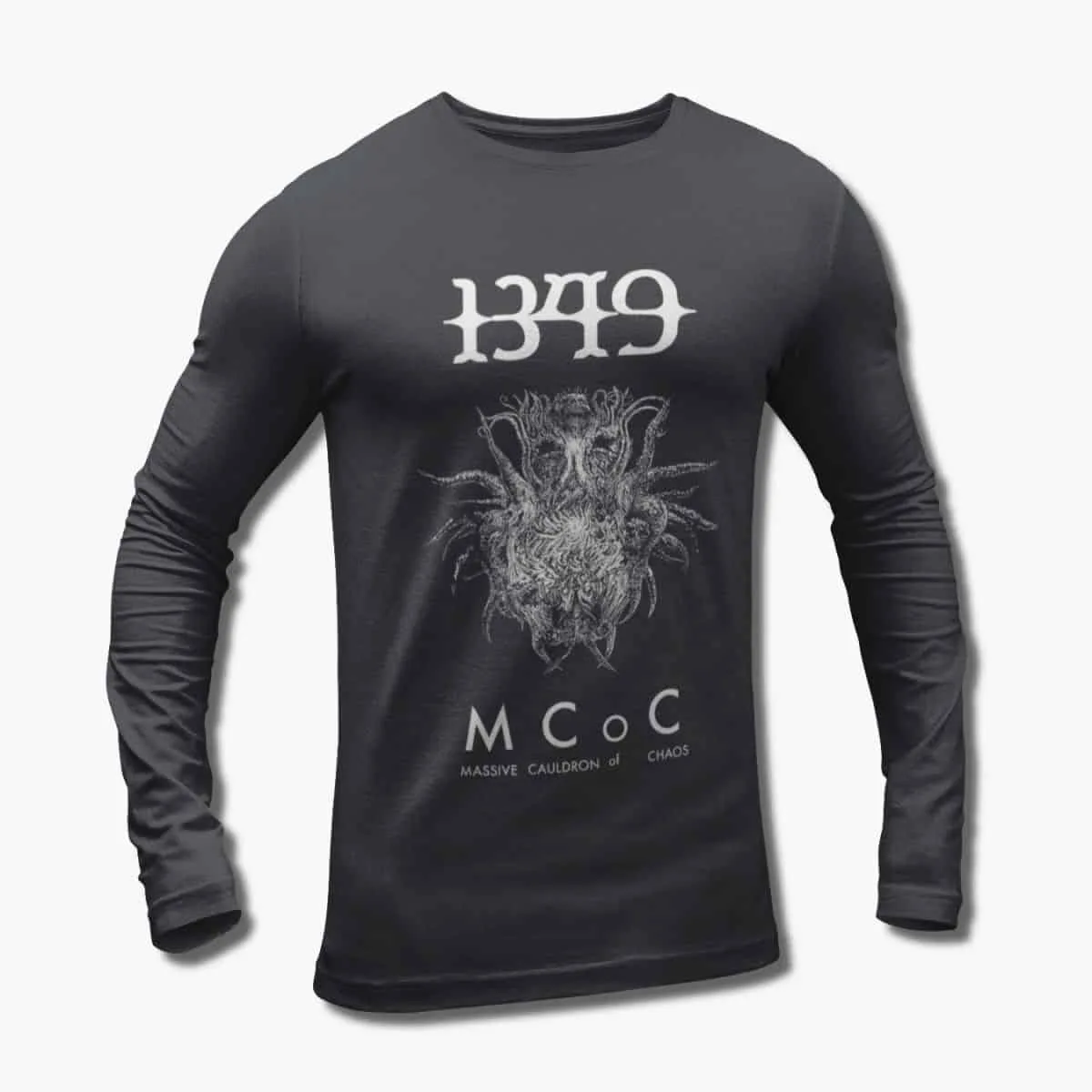 1349 Band Long Sleeve T-Shirt, 1349 Massive Cauldron of Chaos MCoC Longsleeve Tee, Black Metal Merch