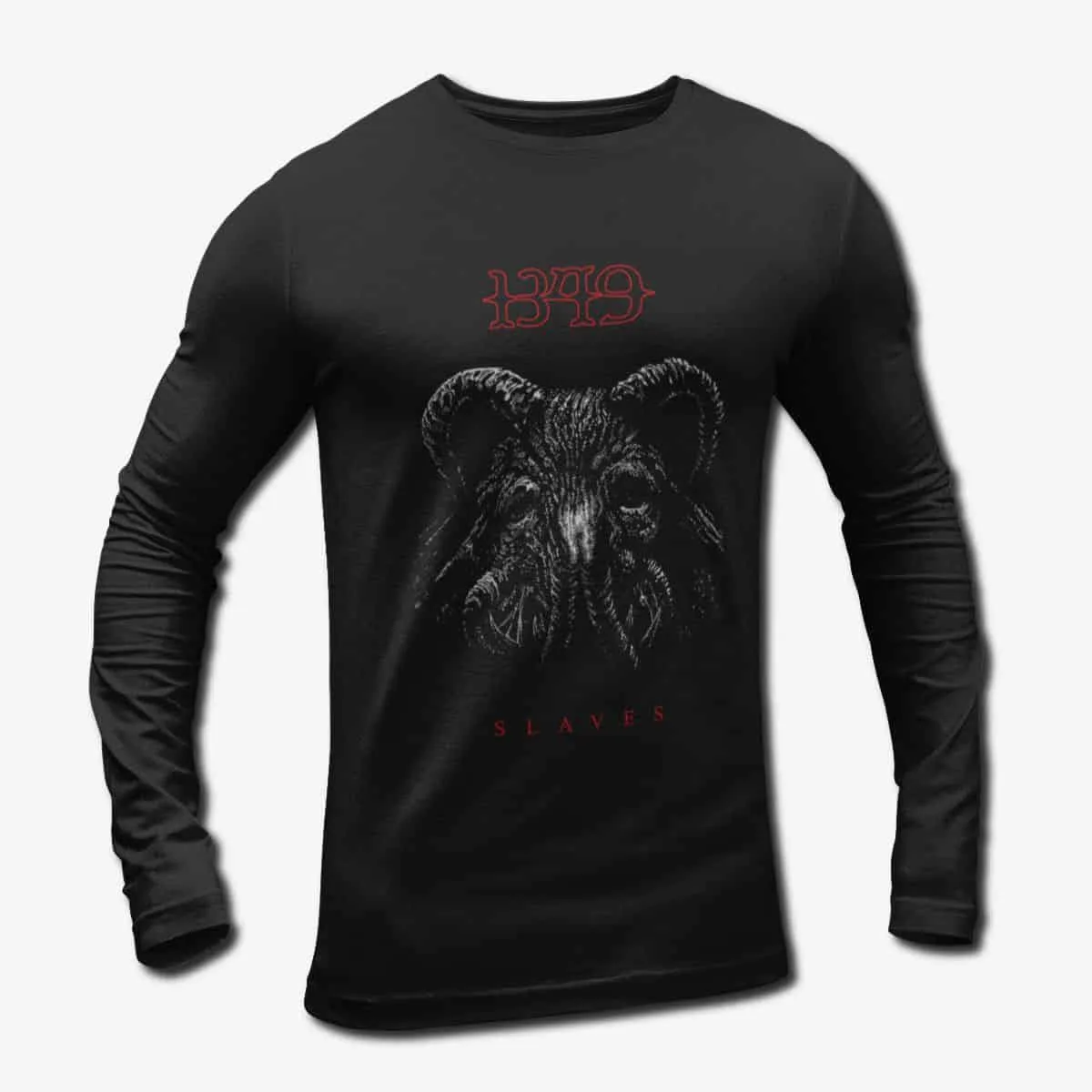 1349 Band Long Sleeve T-Shirt, 1349 Slaves Longsleeve Tee, Black Metal Merch