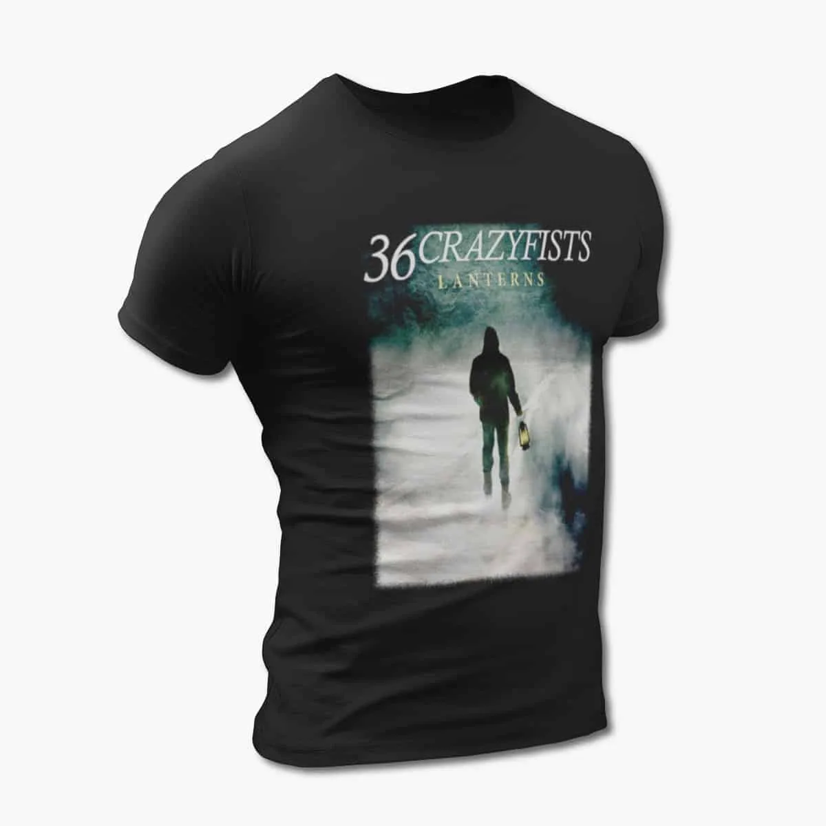 36 Crazyfists T-Shirt, 36 Crazyfists Lanterns Black T-Shirt, Alternative Metal Merchandise