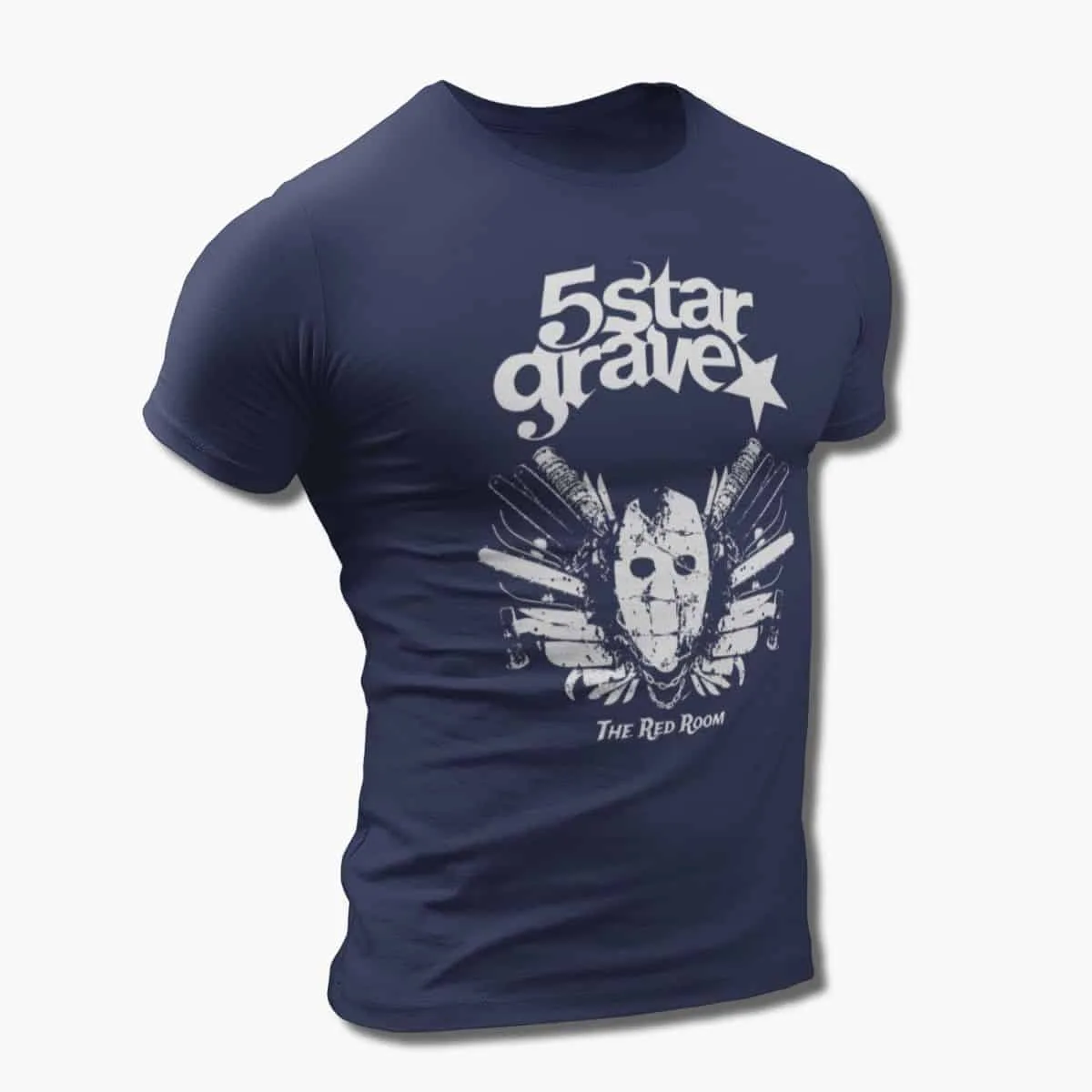 5 Star Grave Band T-Shirt, 5 Star Grave The Red Room Artwork T-Shirt, Melodic Death Metal Merch