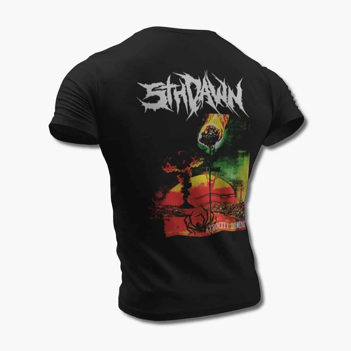 5th Dawn Band T-Shirt, 5th Dawn Atrocity Domine Black T-Shirt, Death Metal Merchandise