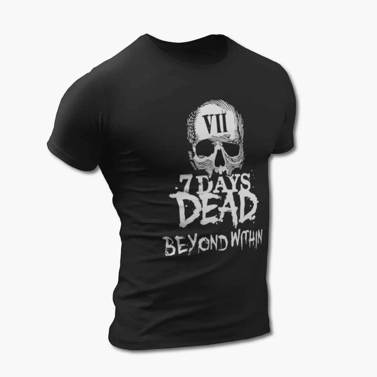 7 Days Dead Band T-Shirt, 7 Days Dead Beyond Within Black T-Shirt, Hard Rock Merchandise