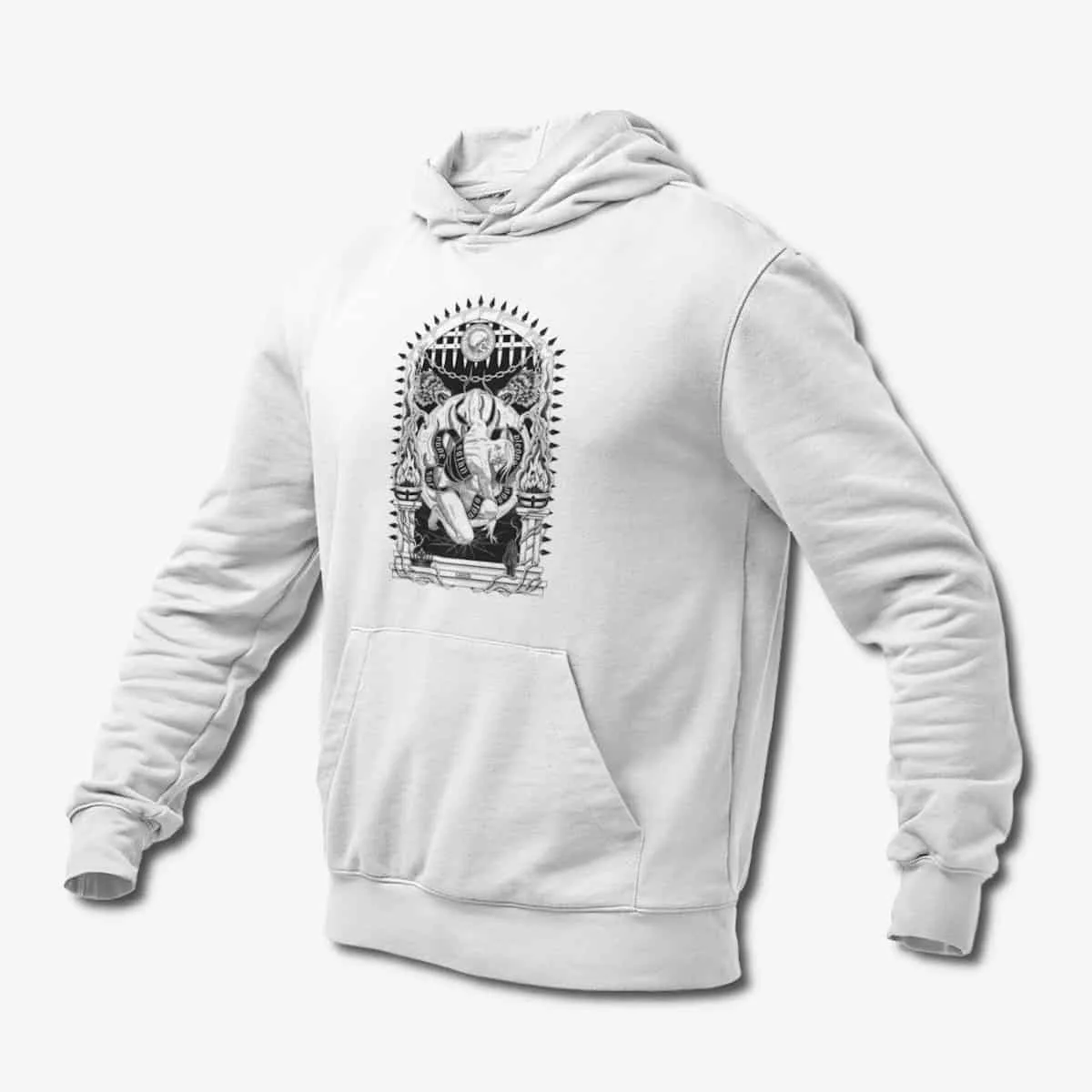 7 Deadly Sins Hoodie, 7 Deadly Sins Greed Artwork White Hoodie