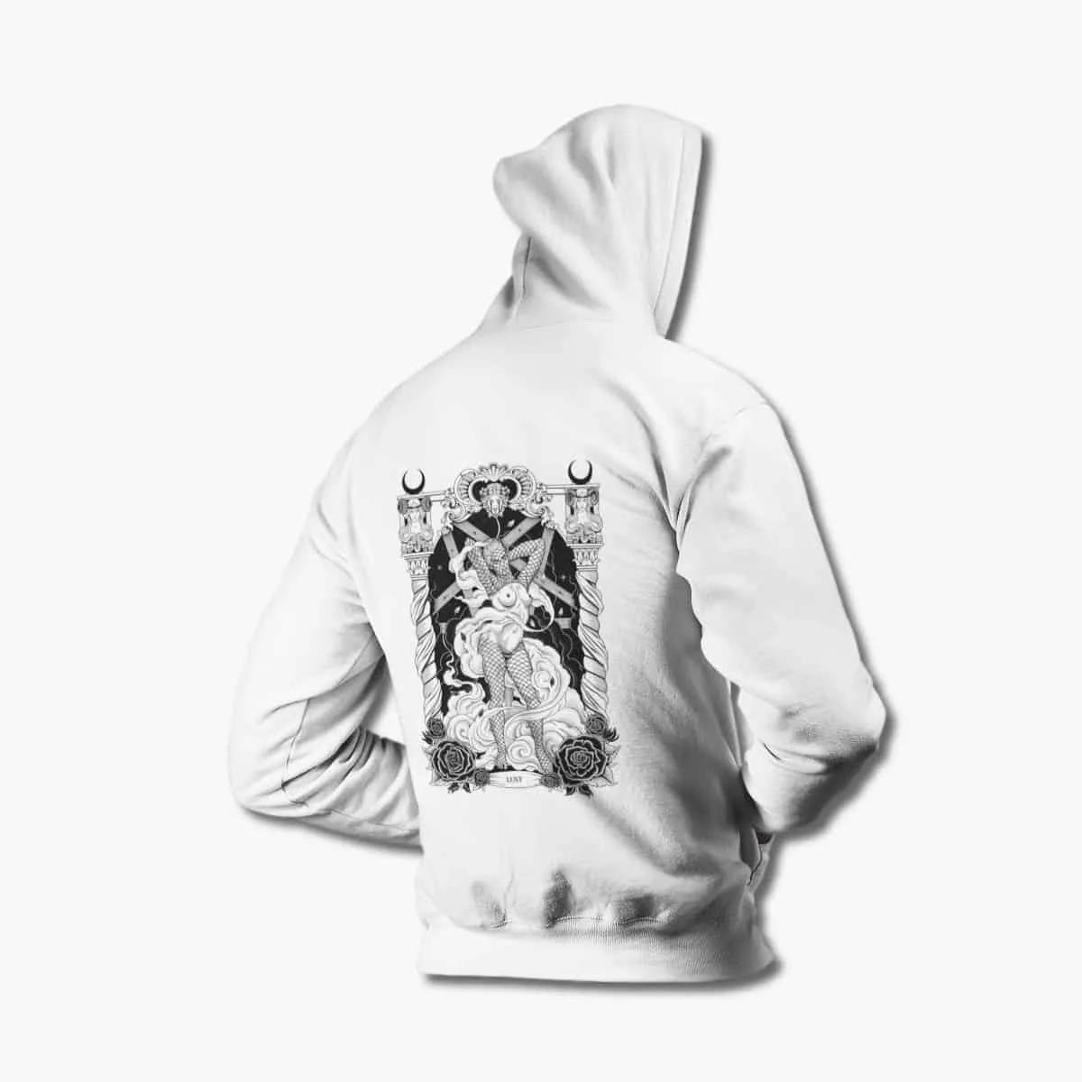 7 Deadly Sins Hoodie, 7 Deadly Sins Lust Artwork White Hoodie