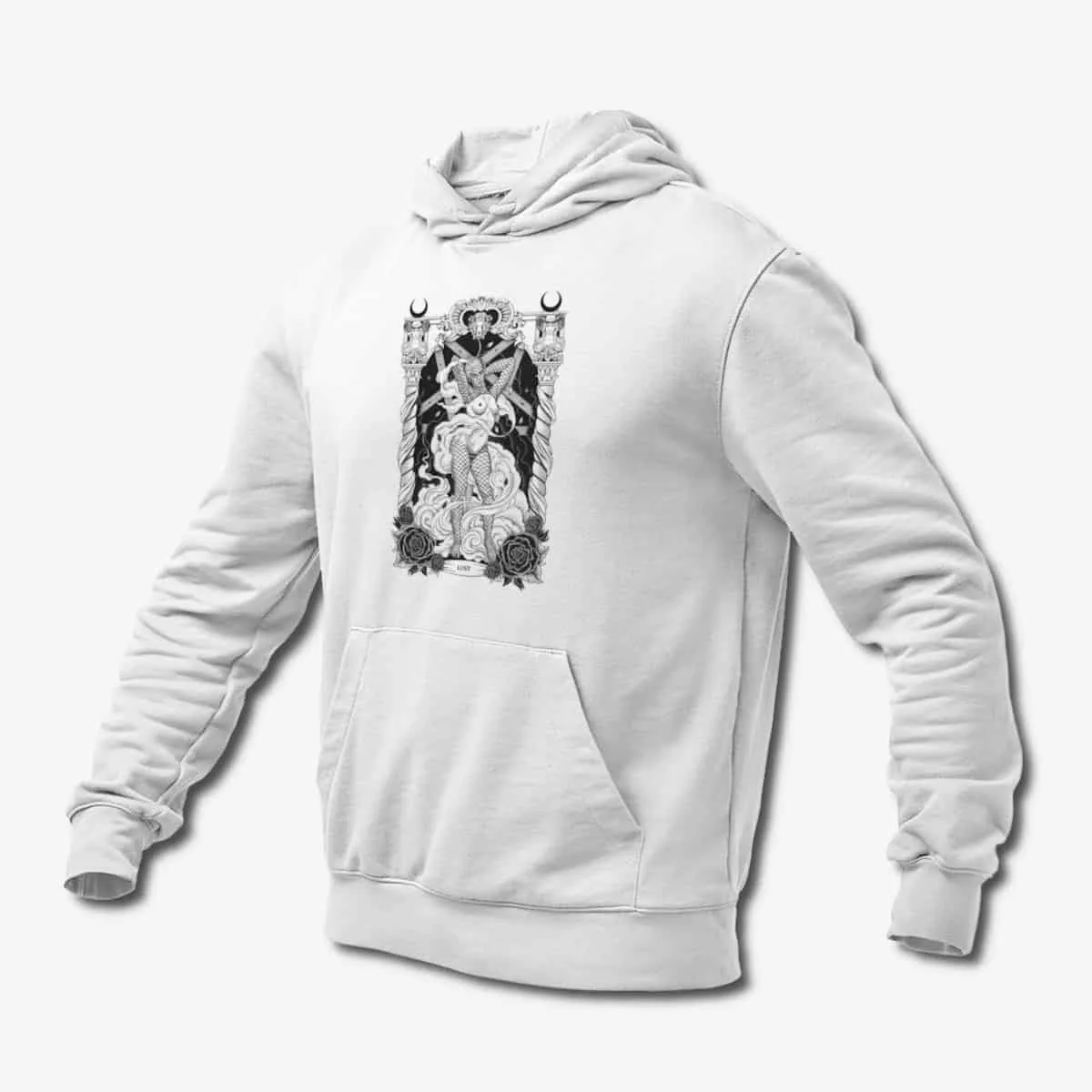 7 Deadly Sins Hoodie, 7 Deadly Sins Lust Artwork White Hoodie