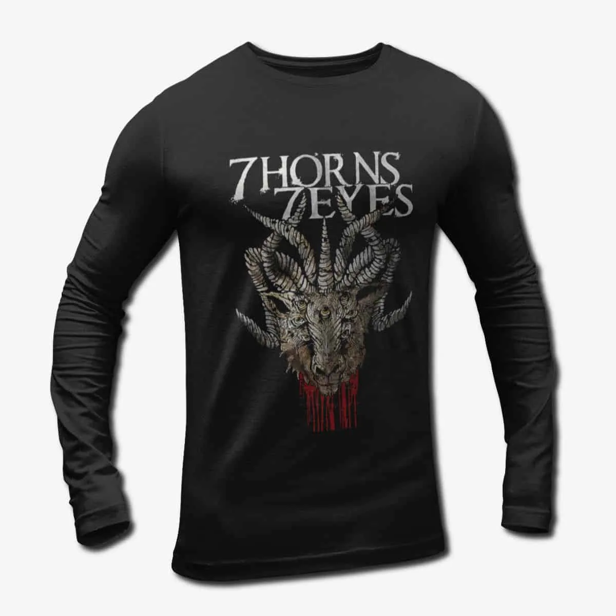 7 Horns 7 Eyes Band Long Sleeve T-Shirt, Convalescence Longsleeve Tee, Progressive Death Metal Merch