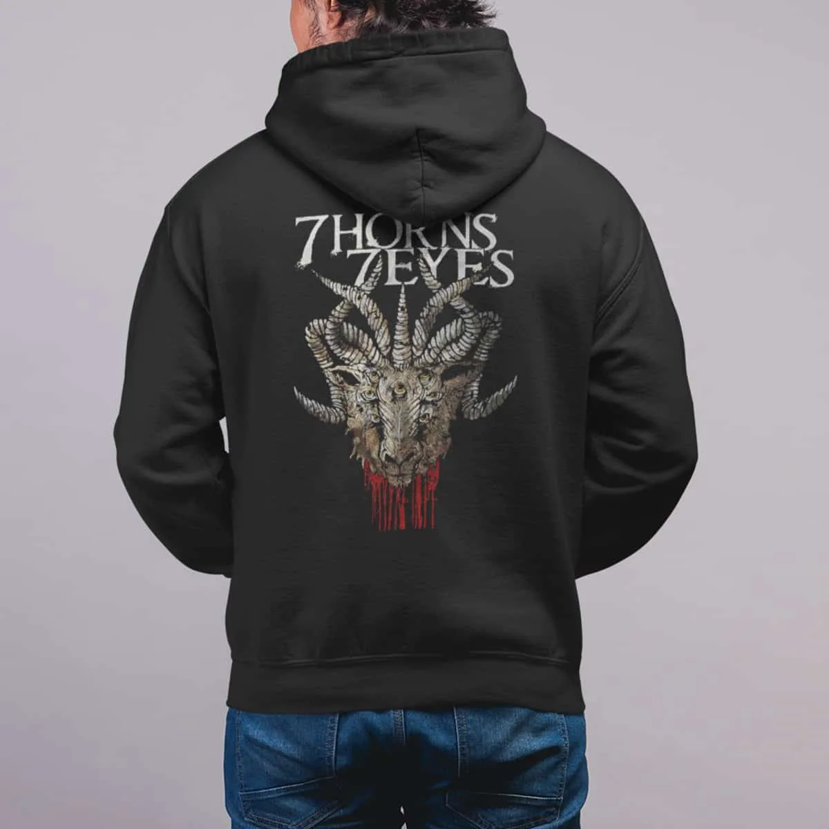 7 Horns 7 Eyes Band Zip Up Hoodie, 7Horns 7Eyes Convalescence Artwork Zipper Hooded Sweatshirt, Heavy Metal, Melodic Death Metal Merchandise