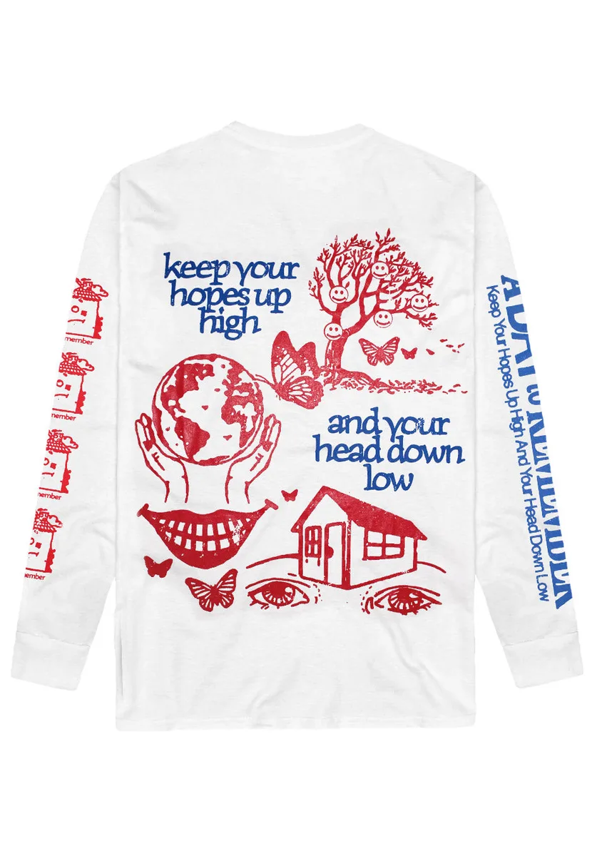 A Day To Remember All I Want Faded White Long Sleeve