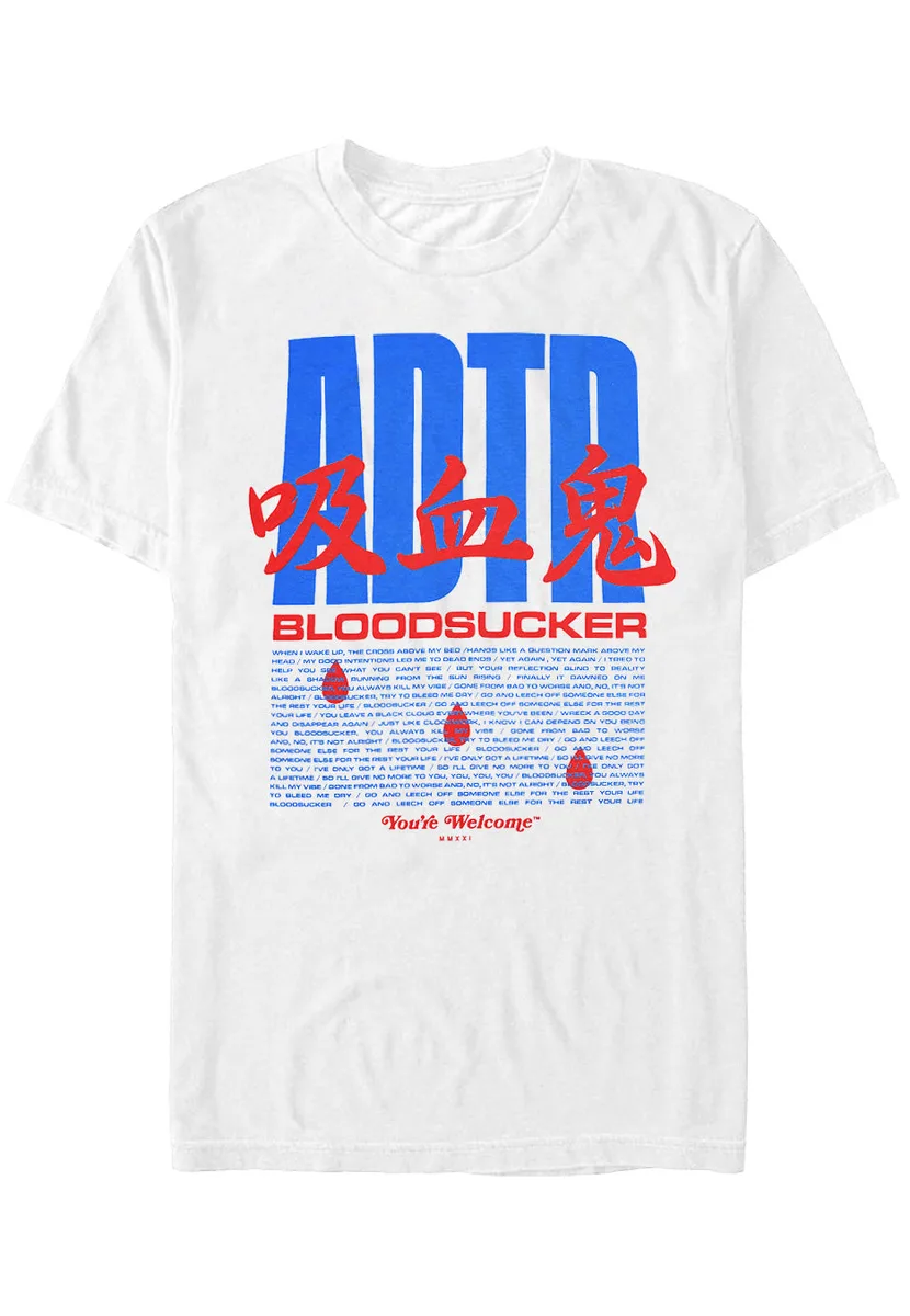 A Day To Remember Bloodsucker White T-Shirt