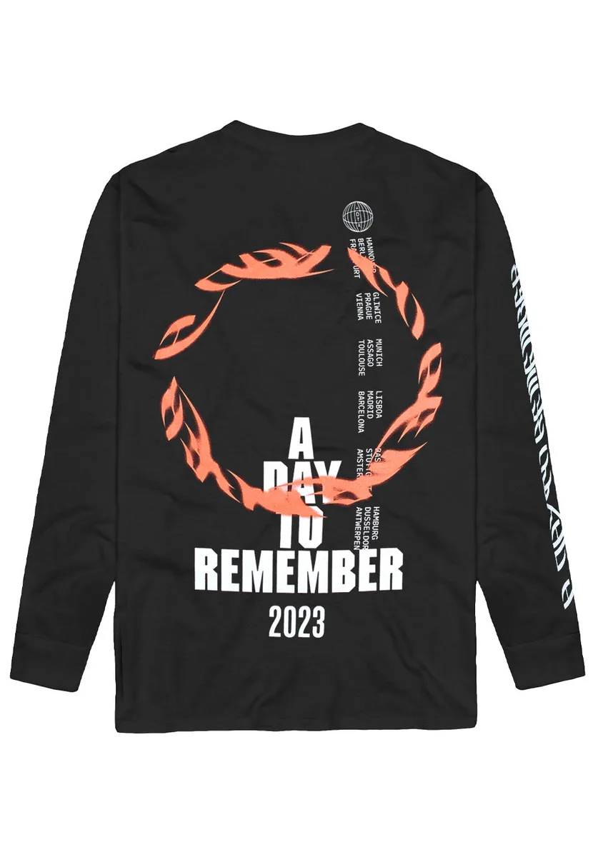 A Day To Remember Knife Type Tour 2023 Long Sleeve