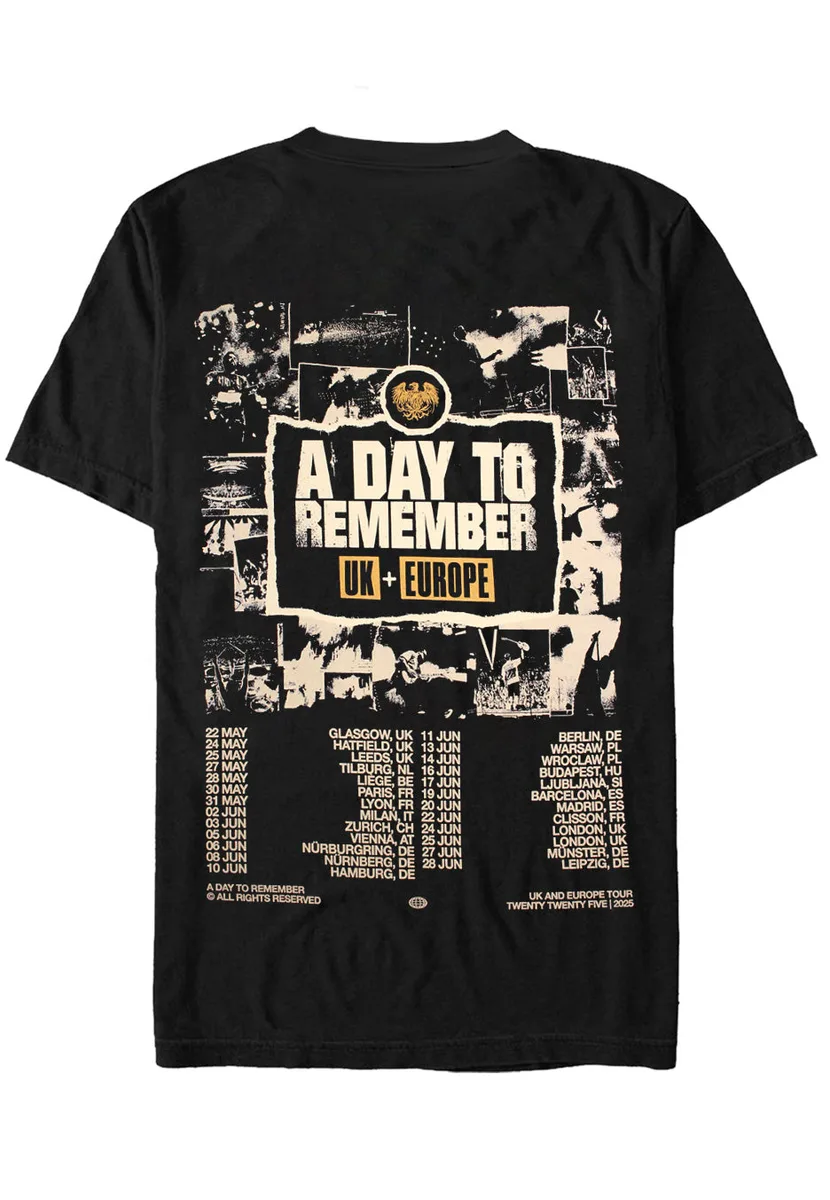 A Day To Remember Summer Tour 2025 T-Shirt