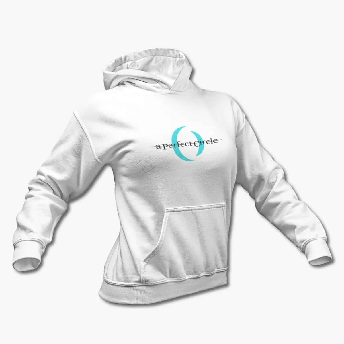 A Perfect Circle Hoodie, A Perfect Circle Logo White Hooded Sweatshirt, Hard Rock Merchandise
