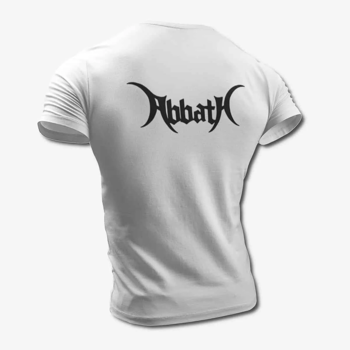 Abbath T-Shirt, Abbath Band Logo White T-Shirt, Black Metal Merchandise