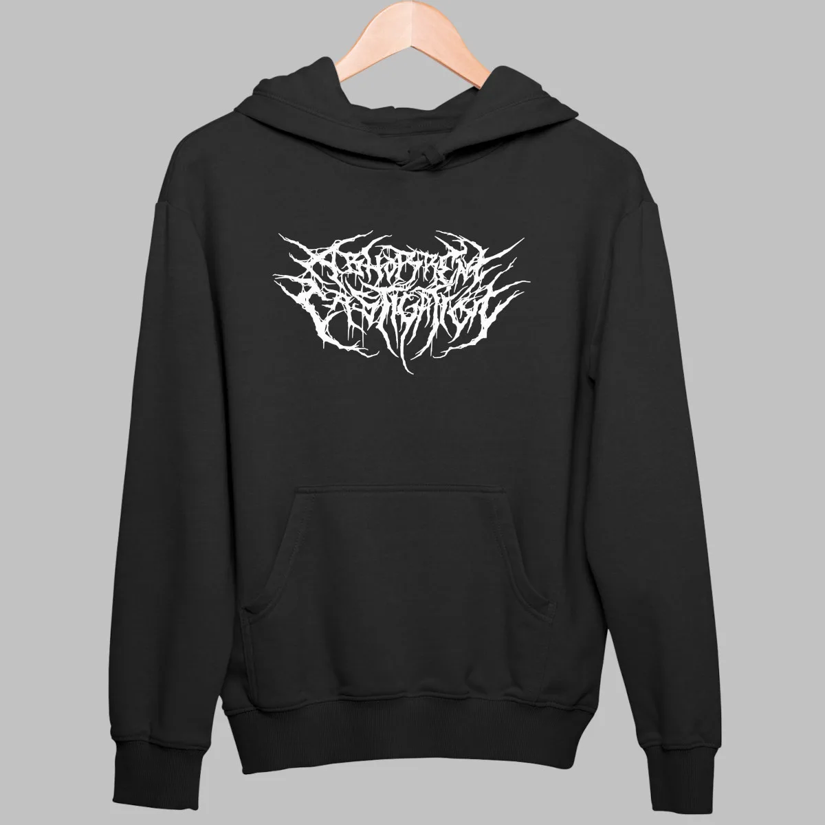 Abhorrent Castigation Hoodie, Abhorrent Castigation Logo Black Sweatshirt