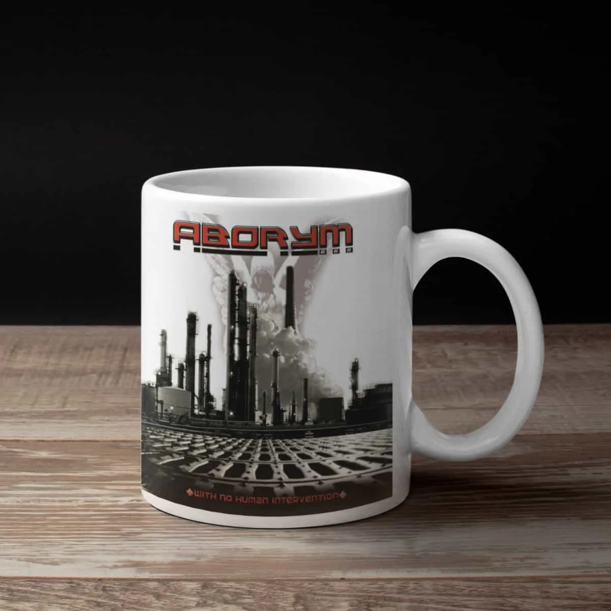 Aborym Coffee Mug, Aborym With No Human Intervention Coffee Mug