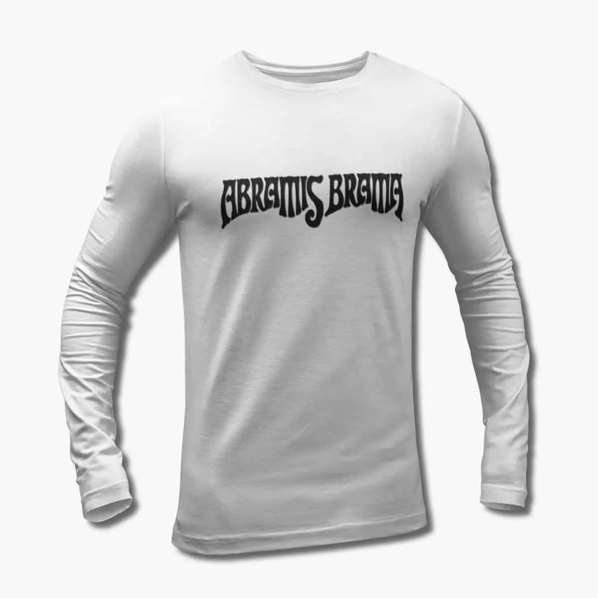 Abramis Brama Long Sleeve T-Shirt, Abramis Brama Logo White Longsleeve T-Shirt, Stoner Metal Merchandise