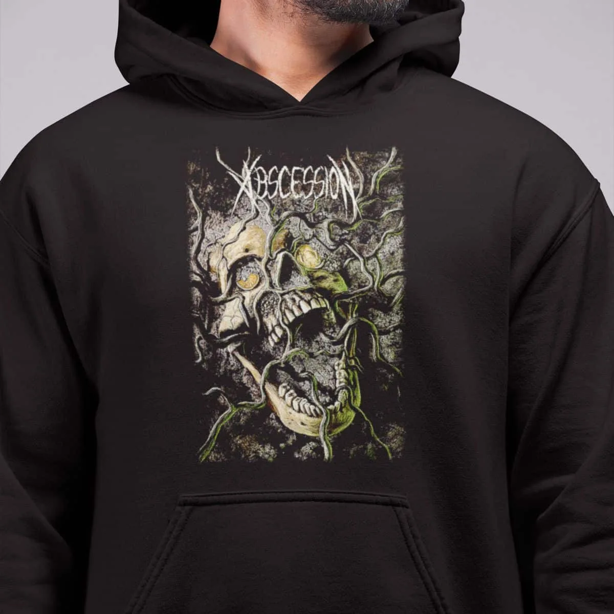 Abscession Band Hoodie, Abscession Grave Offerings Artwork Hooded Sweatshirt, Death Metal Merch
