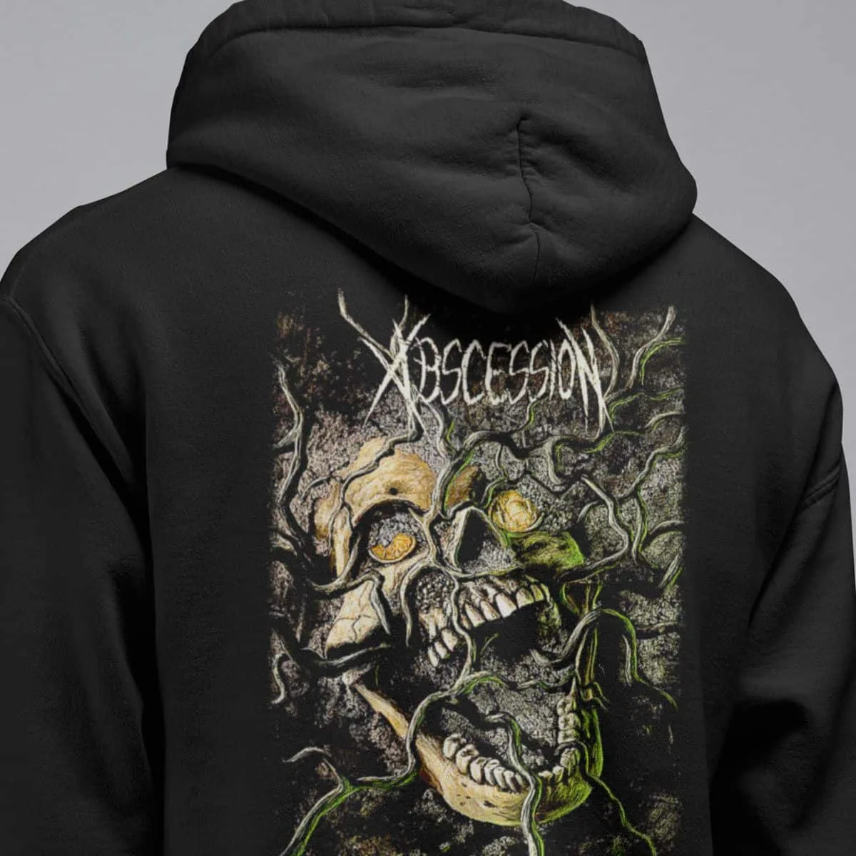 Abscession Band Hoodie, Abscession Grave Offerings Artwork Hooded Sweatshirt, Death Metal Merch
