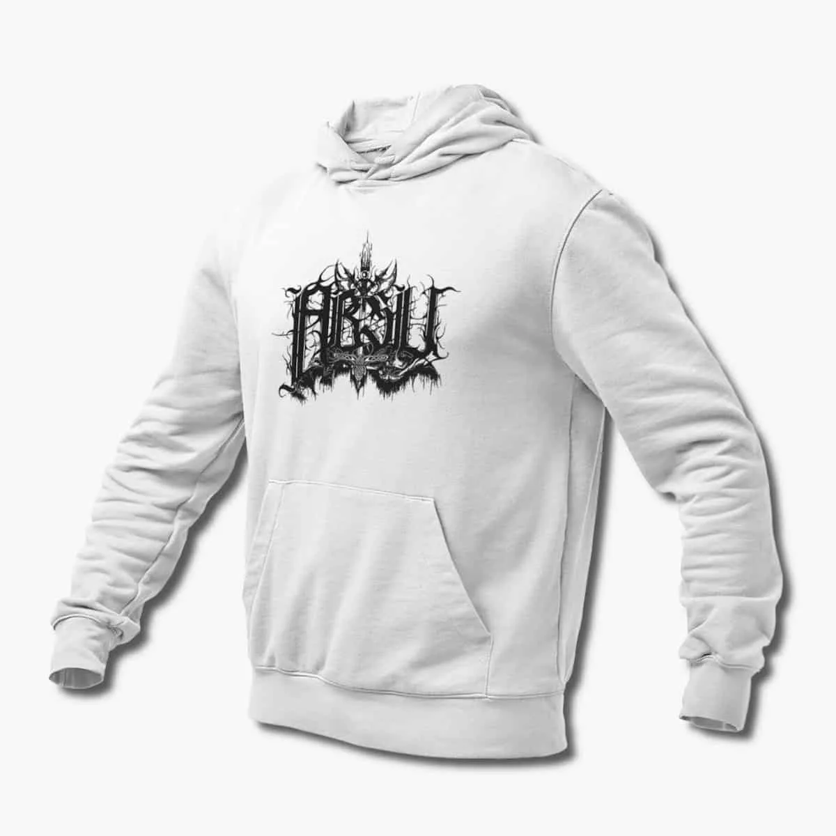 Absu Band Hoodie, Absu Logo White Hoodie, Thrash Metal Merchandise