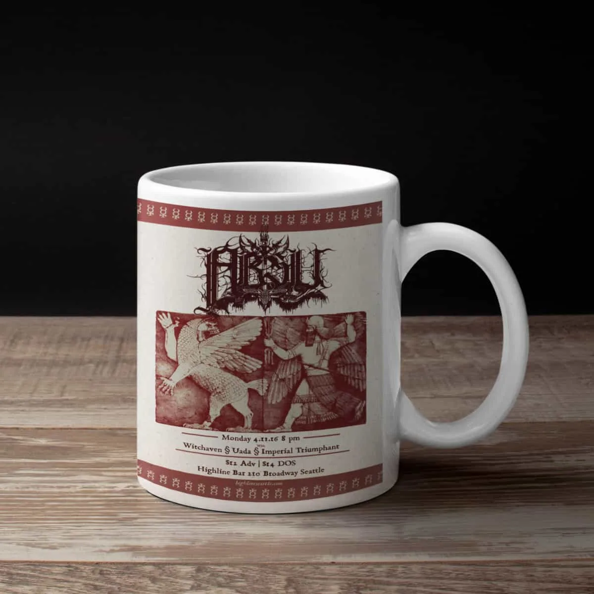 Absu Coffee Mug, Absu Witchaven UADA Tour Coffee Mug