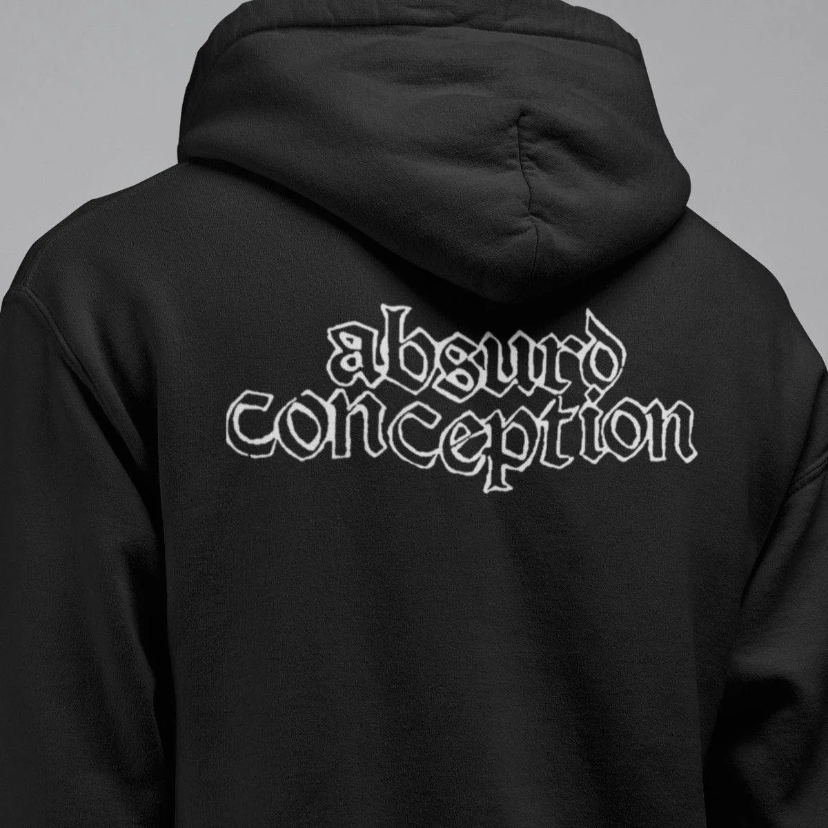 Absurd Conception Band Hoodie, Absurd Conseption Logo Hooded Sweatshirt, Death Metal Merch