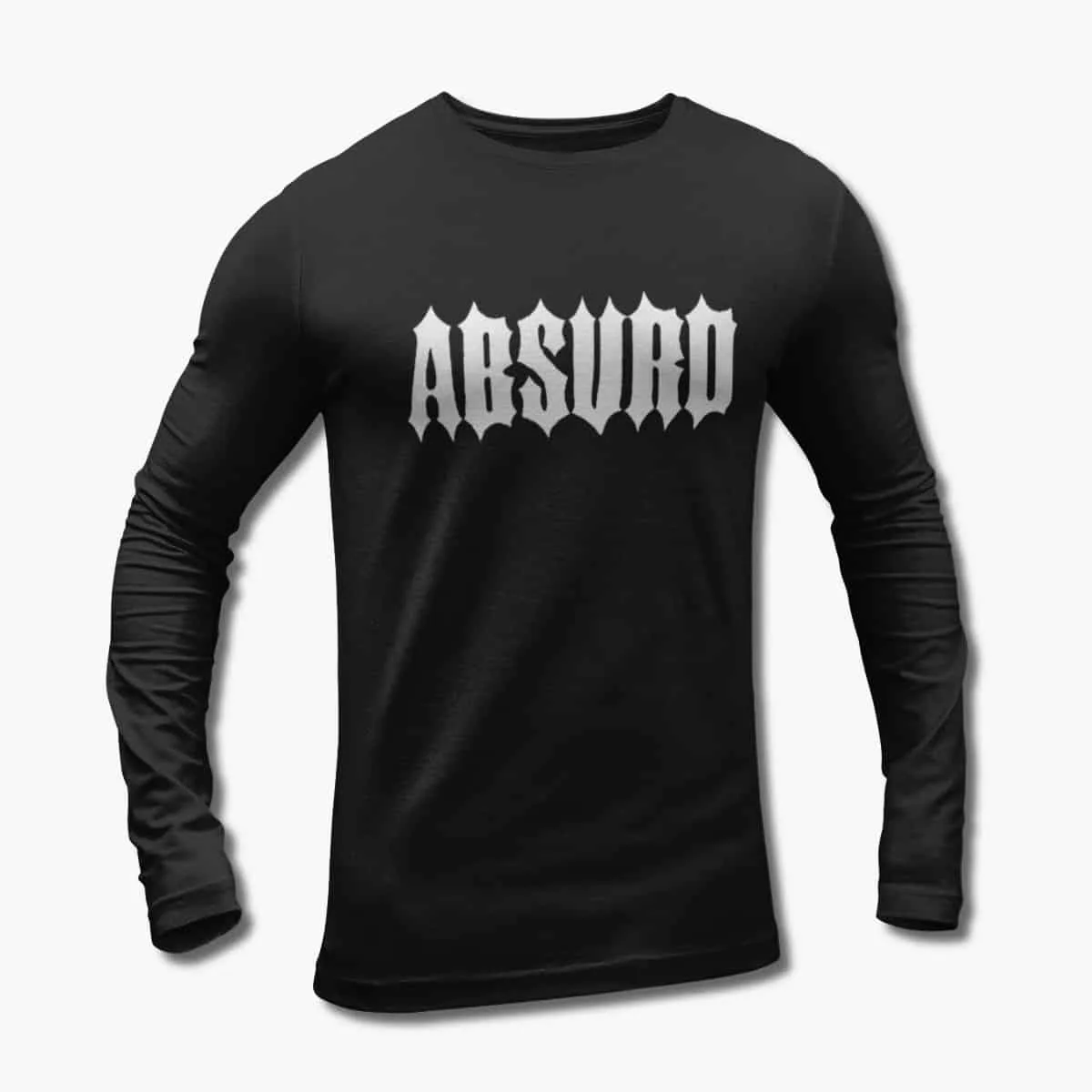 Absurd Long Sleeve T-Shirt, Absurd Logo Black Longsleeve T-Shirt, Thrash Metal Merchandise