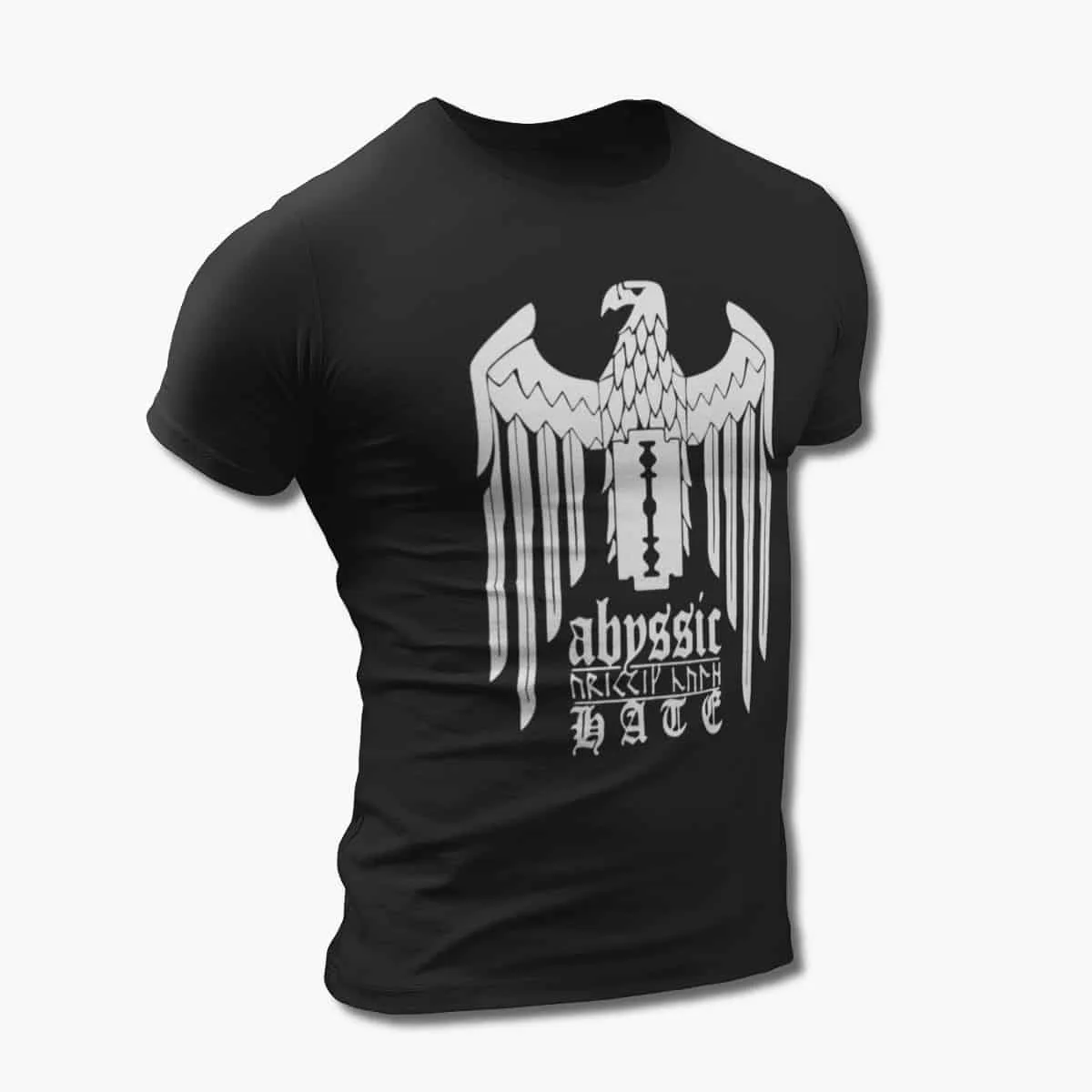 Abyssic Hate Band T-Shirt, Abyssic Hate The Source of Suffering Black T-Shirt, Black Metal Merchandise