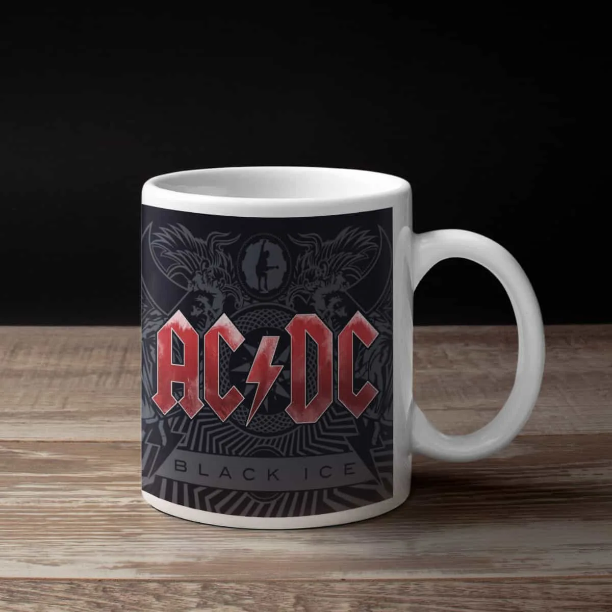 AC DC Coffee Mug, AC DC Black Ice Coffee Mug