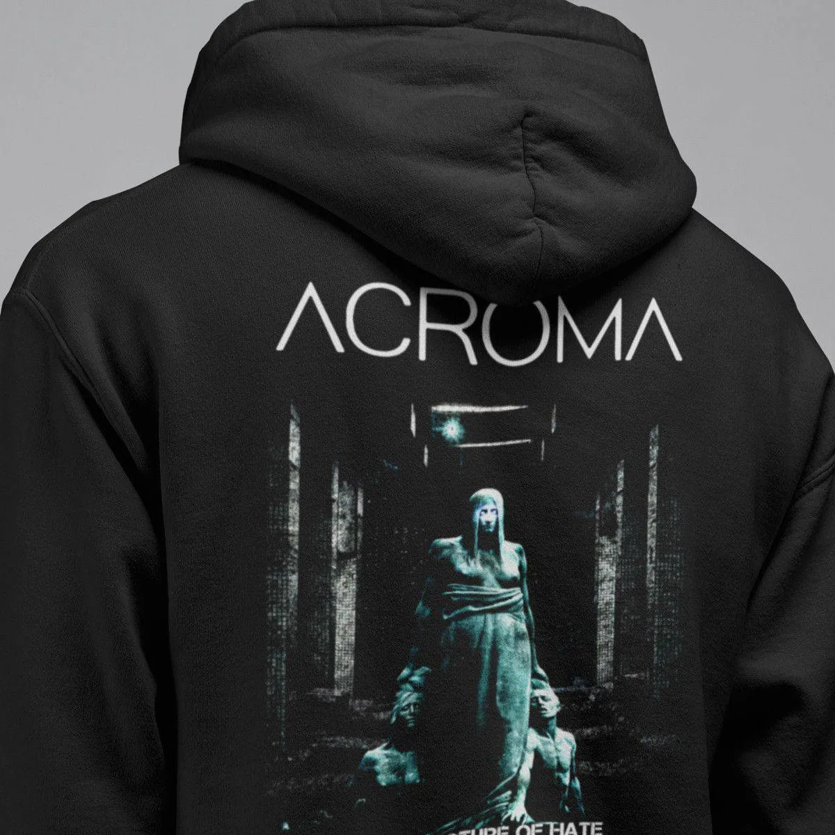 Acroma Band Hoodie, Acroma Architecture Of Hate Hooded Sweatshirt, Melodic Death Metal Merch