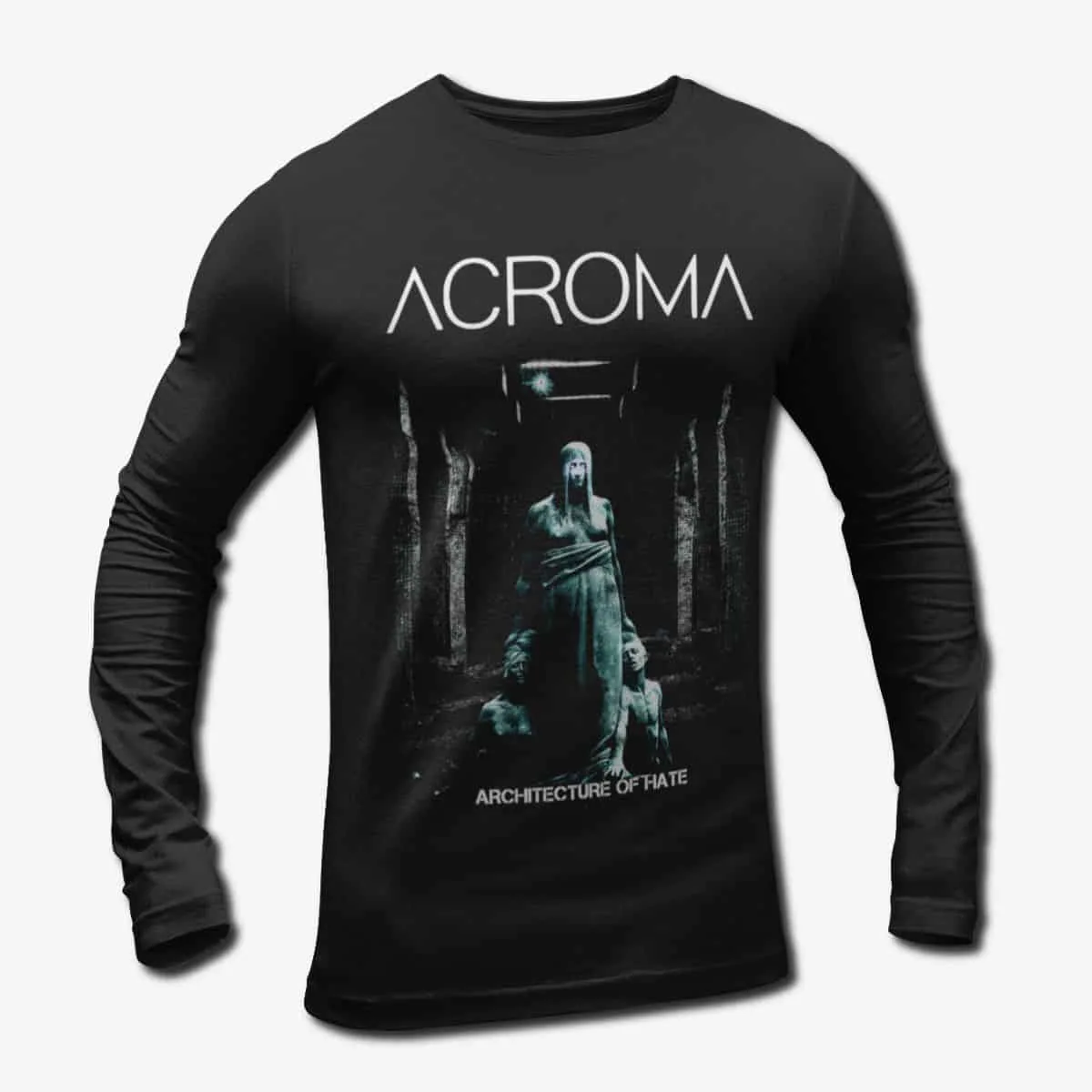 Acroma Band Long Sleeve T-Shirt, Acroma Architecture Of Hate Longsleeve Tee, Melodic Death Metal Merch