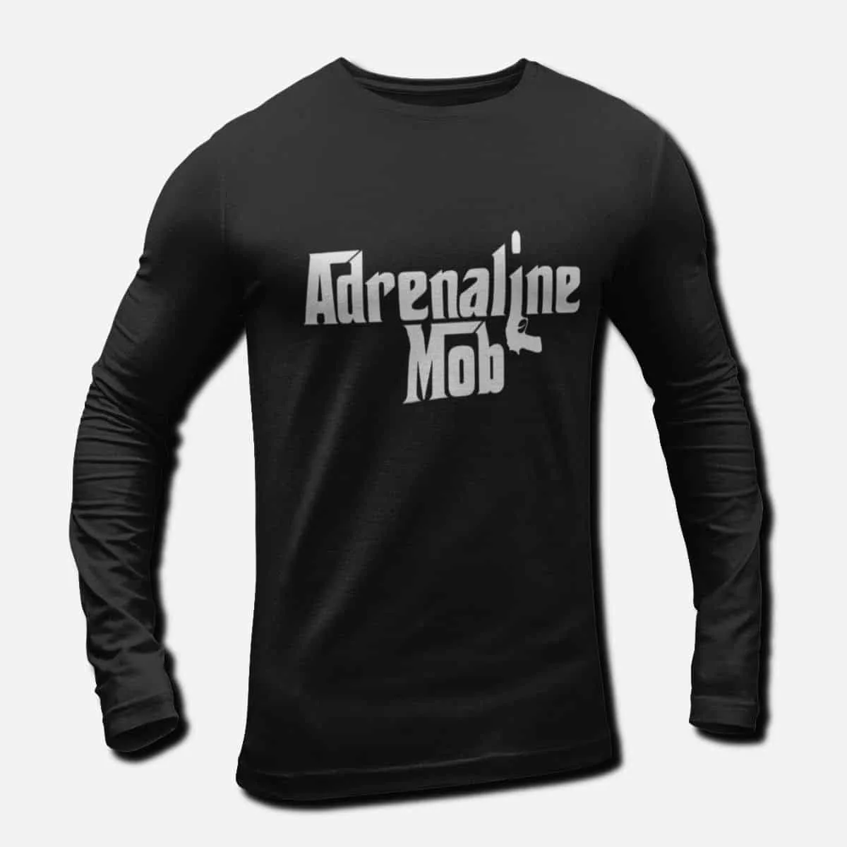 Adrenaline Mob Band Long Sleeve T-Shirt, Adrenaline Mob Logo Longsleeve T-Shirt, Hard Rock, Groove Metal Merch
