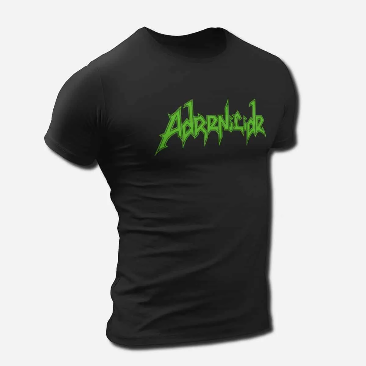 Adrenicide Band T-Shirt, Adrenicide Green Logo T-Shirt, Thrash Metal Merch
