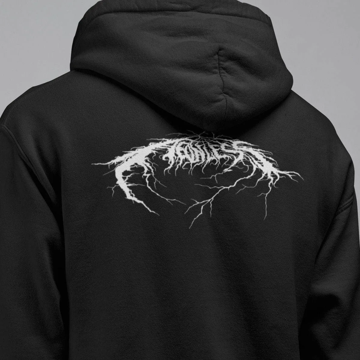 Aeonless Hoodie, Aeonless Logo Hooded Sweatshirt, Black Metal Merch