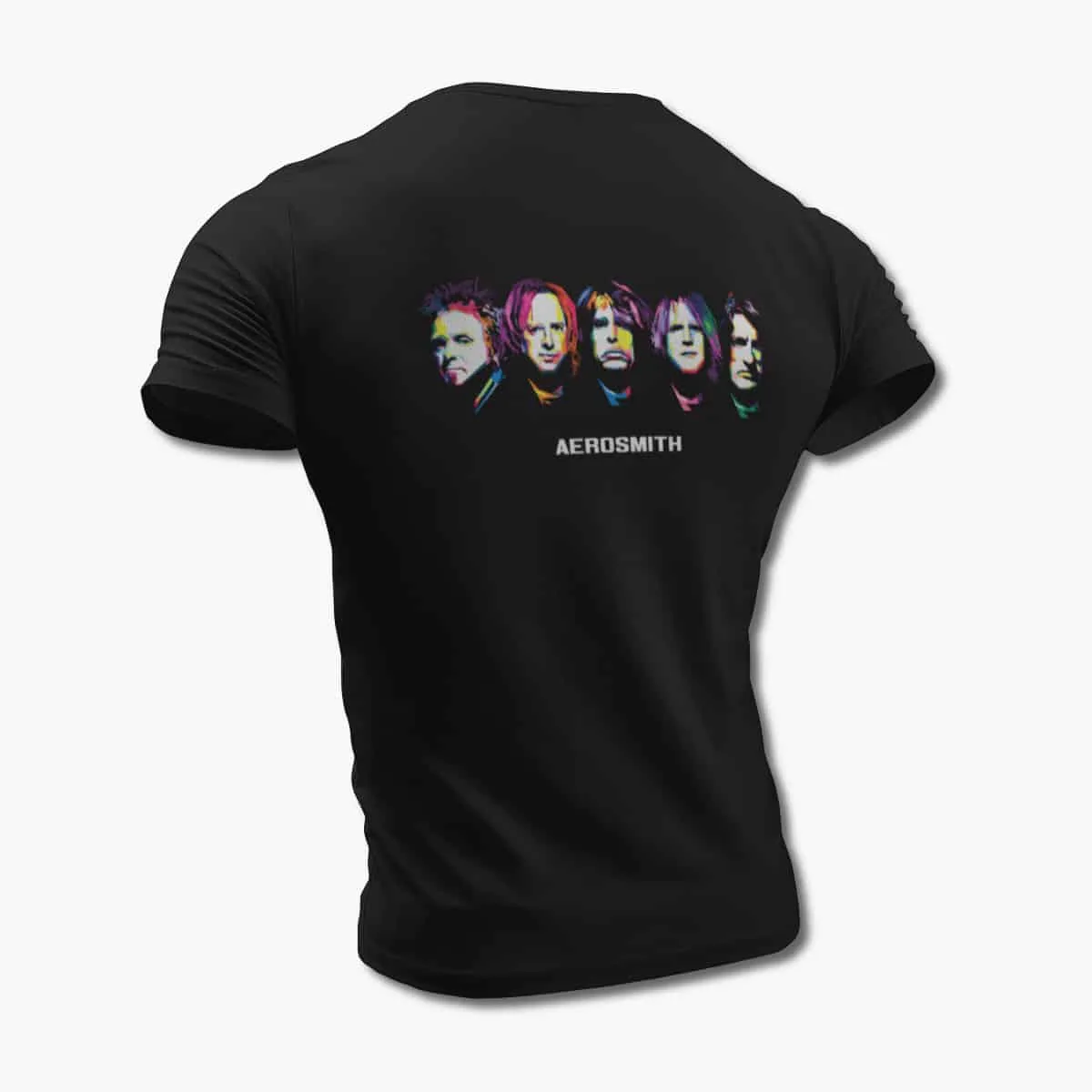 Aerosmith T-Shirt, Aerosmith Members Artwork Black T-Shirt