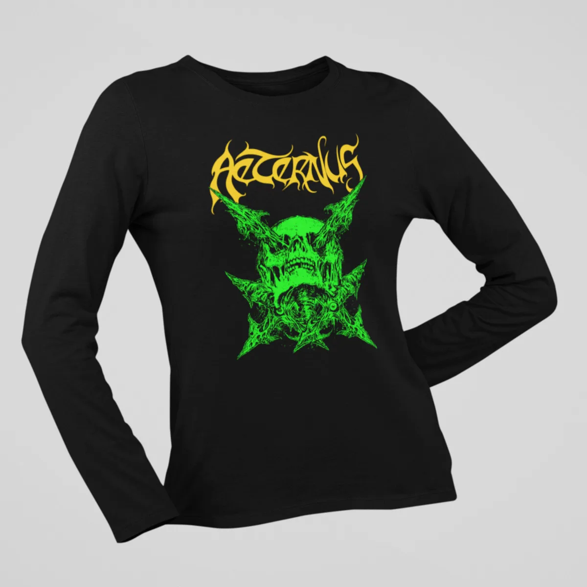 Aeternus Long Sleeve, Aeternus Artwork Black Longsleeve