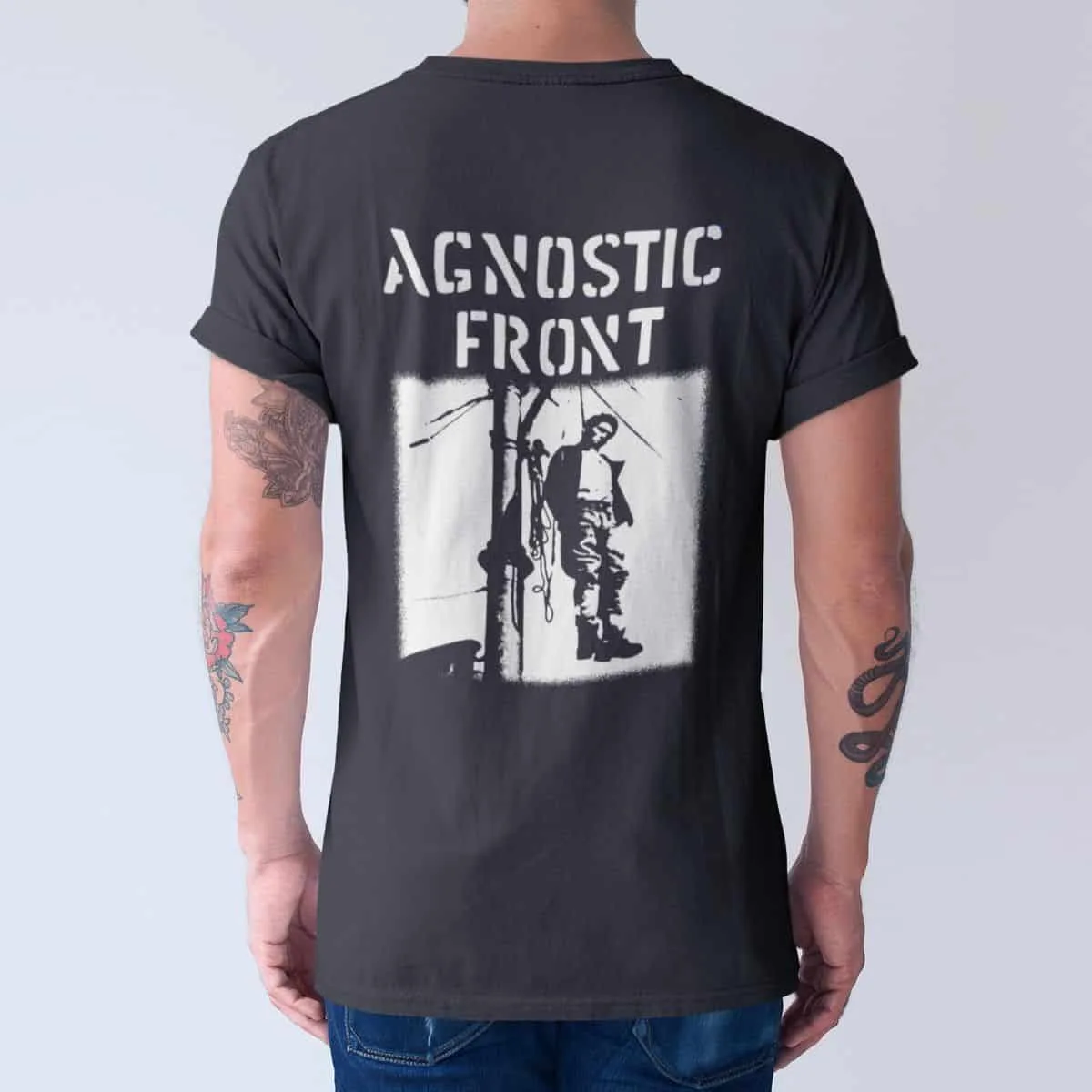 Agnostic Front Band T-Shirt, Agnostic Front Victim In Pain Artwork T-Shirt, Thrash Metal Merchandise