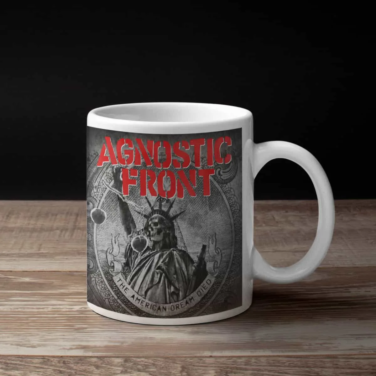 Agnostic Front Coffee Mug, Agnostic Front The American Dream Died Coffee Mug
