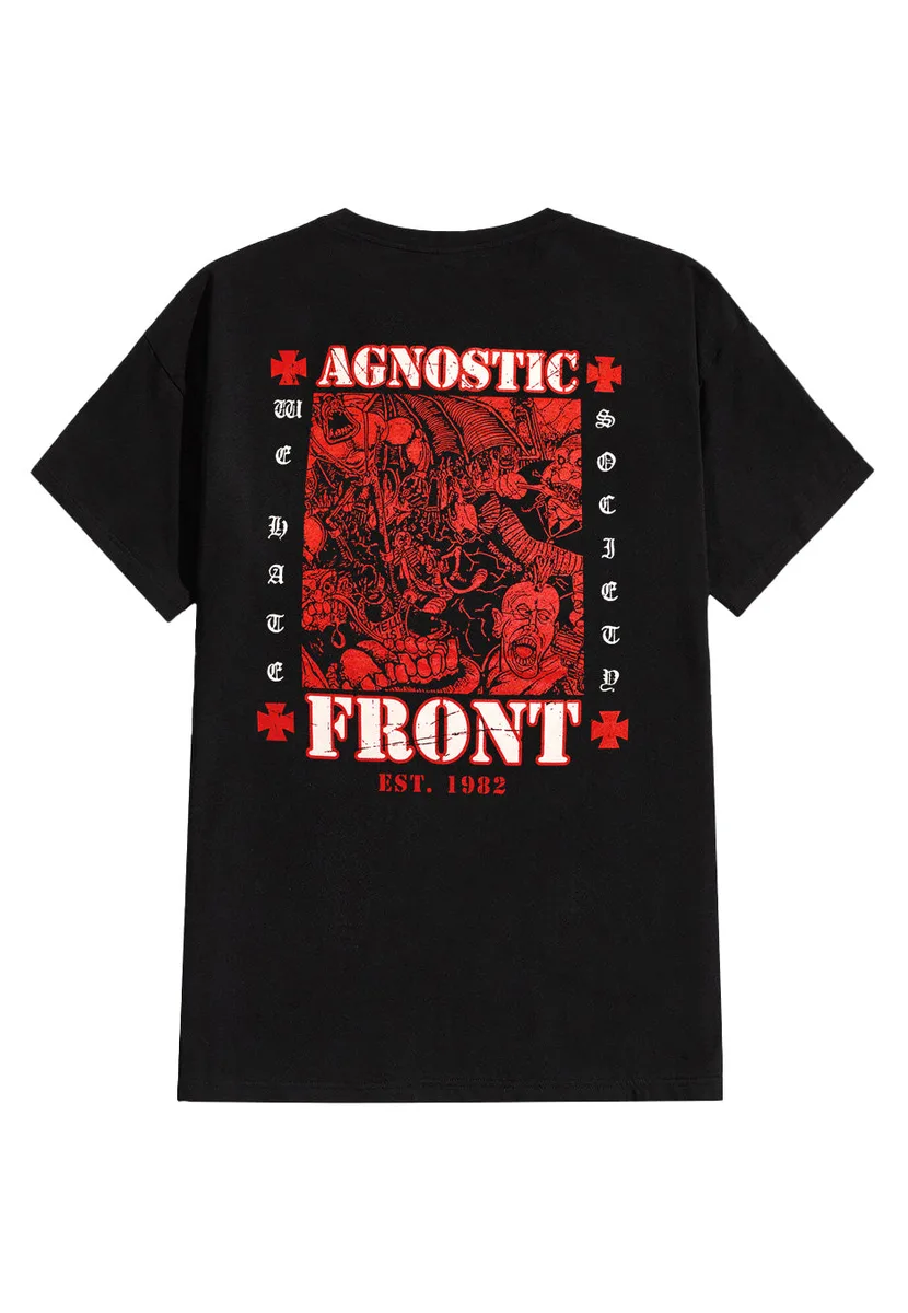 Agnostic Front We Hate Society T-Shirt
