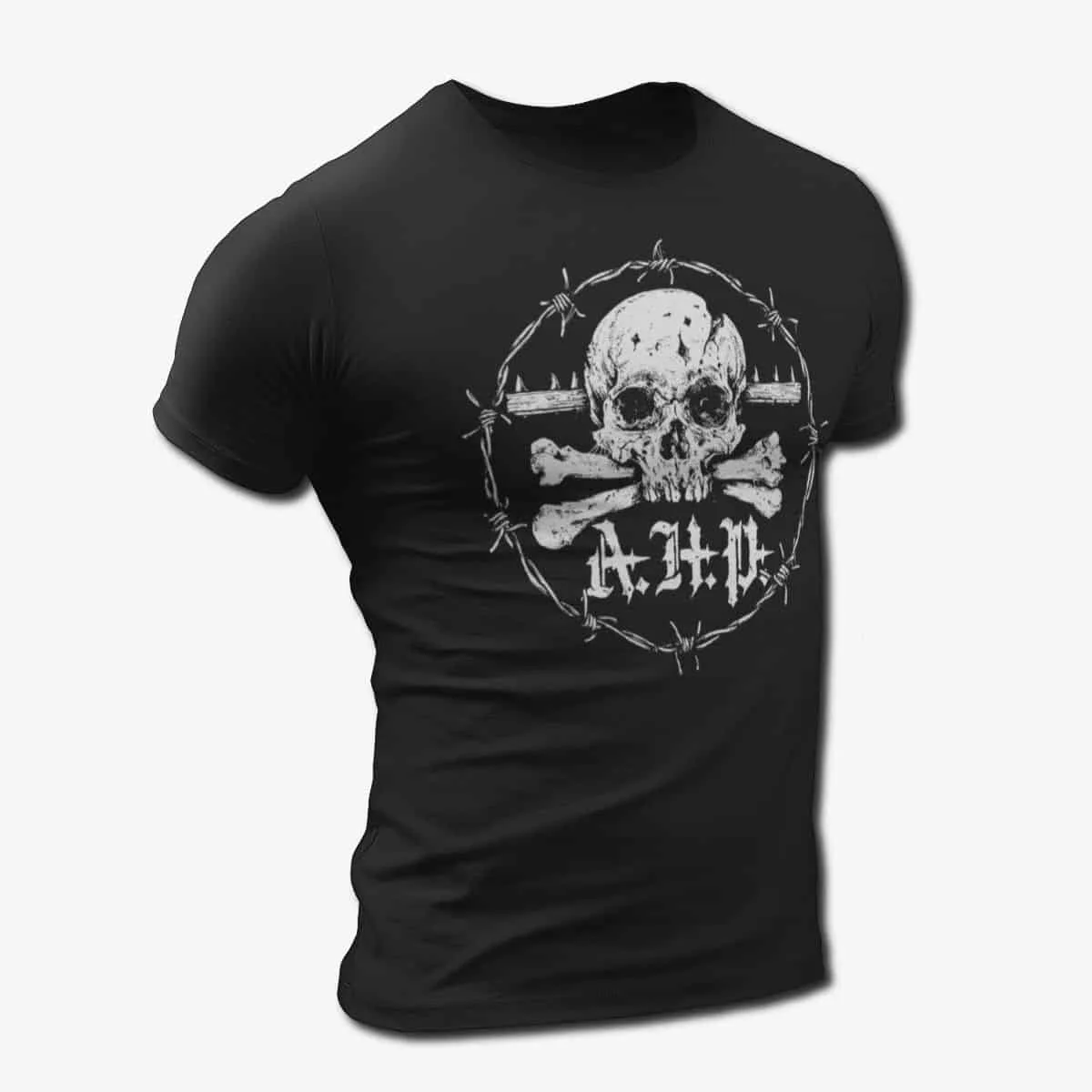 A.H.P. Band Long Sleeve T-Shirt, AHP Forakt Hat Og Død Artwork Longsleeve T-Shirt, Black Metal Merch
