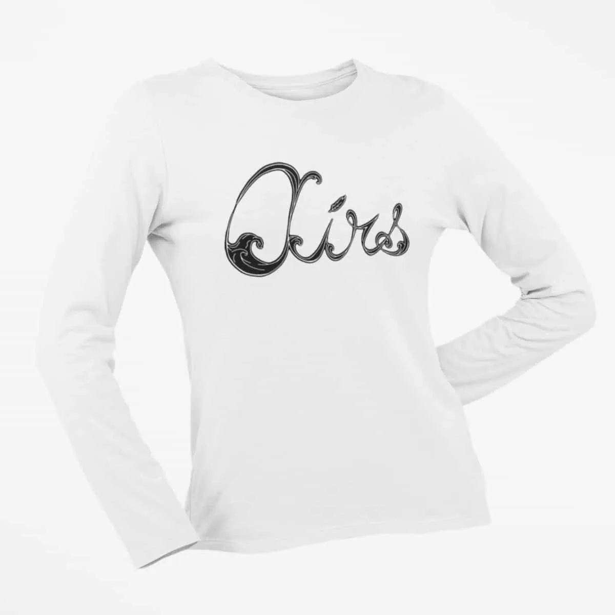 Airs Long Sleeve T-Shirt, Airs Logo White Long Sleeve T-Shirt, Heavy Metal Merchandise