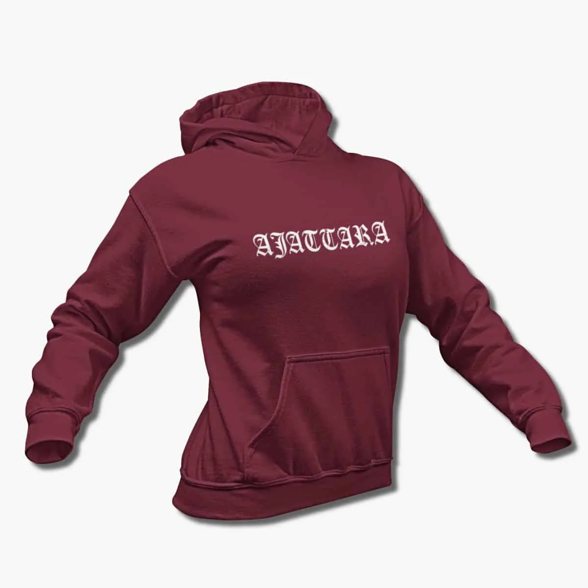 Ajattara Band Hoodie, Ajattara Logo Hooded Sweatshirt, Black Metal Merchandise