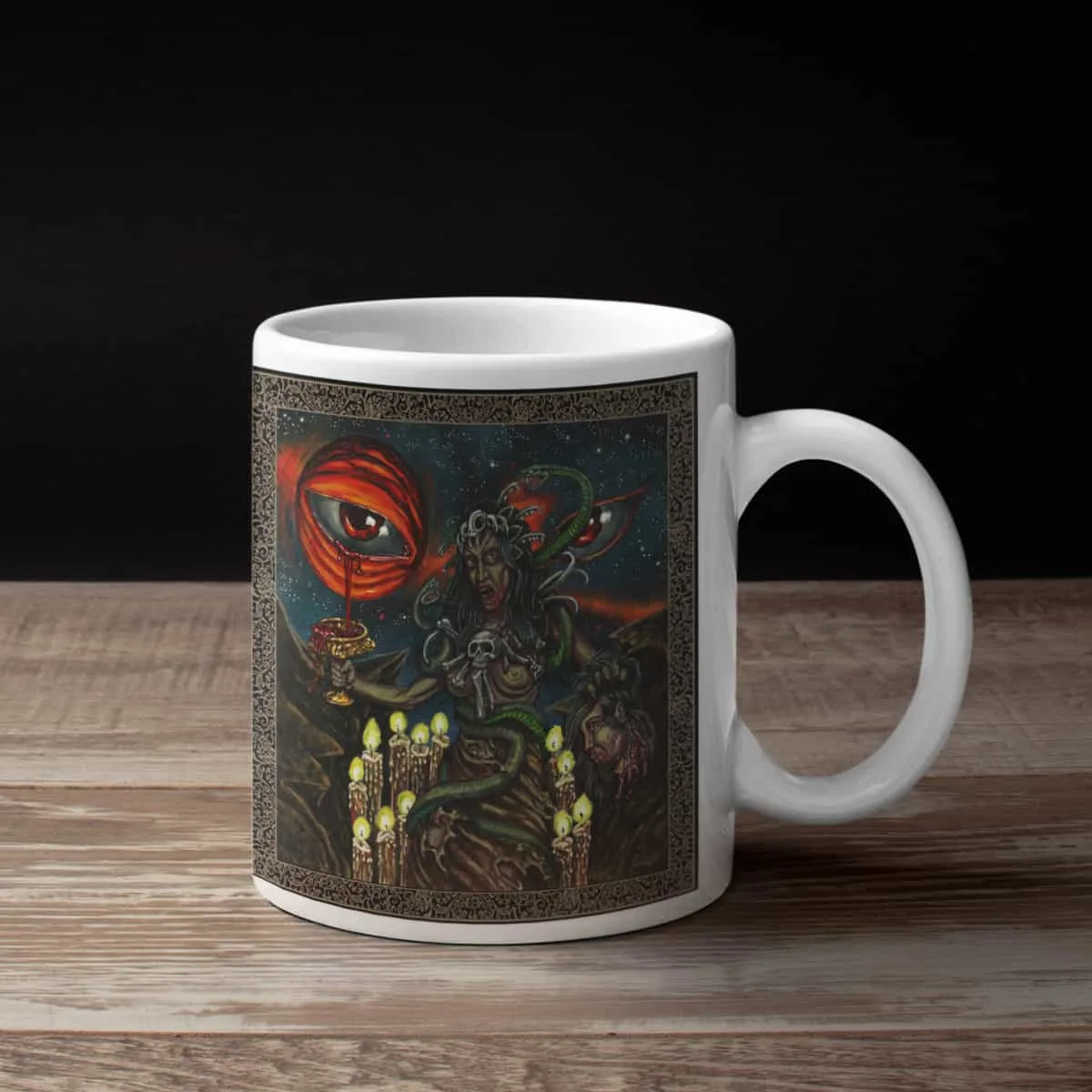 Akasha Coffee Mug, Akasha Canticles of the Sepulchral Deity Coffee Mug