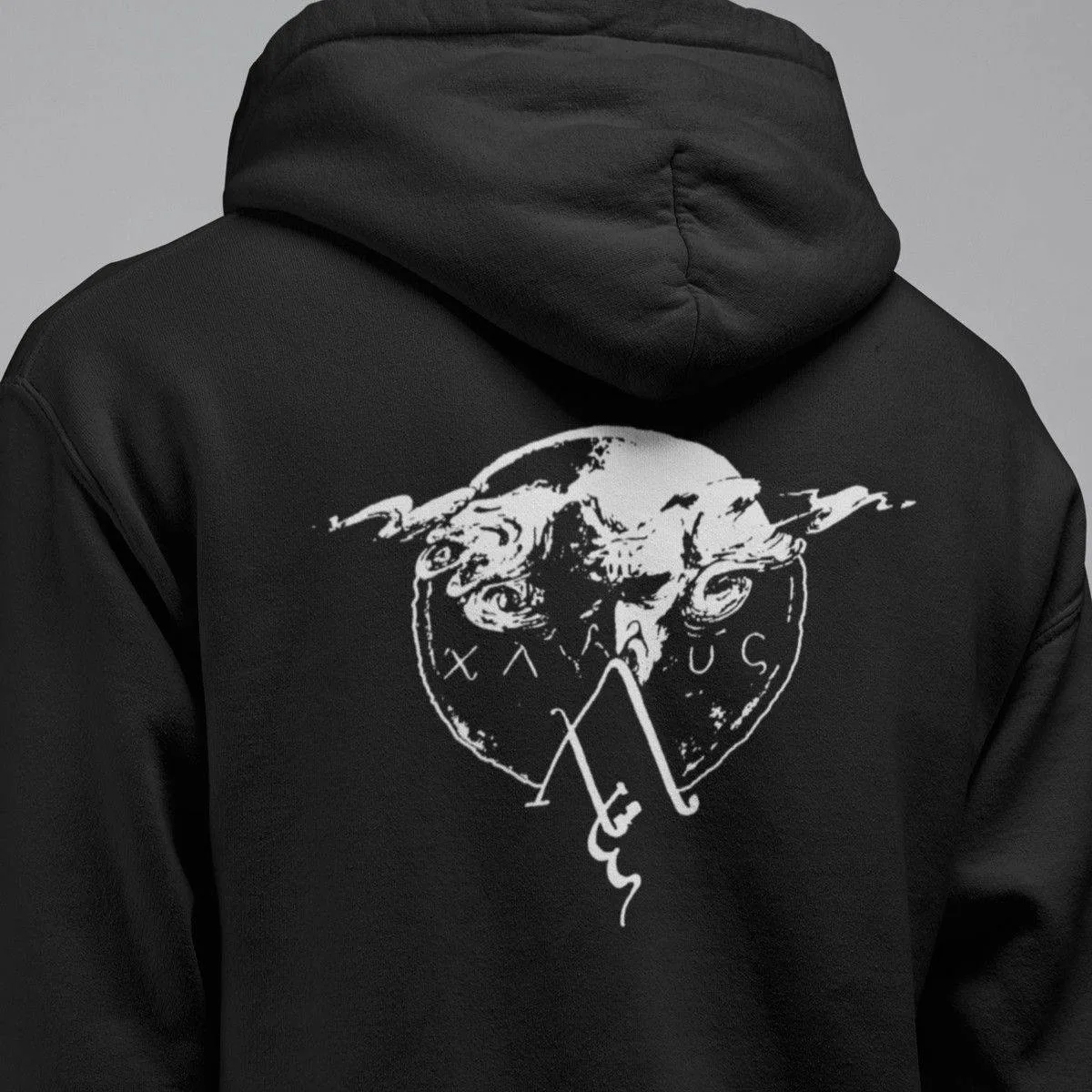 Akhlys Band Hoodie, Akhlys Logo Hooded Sweatshirt, Black Metal Merch
