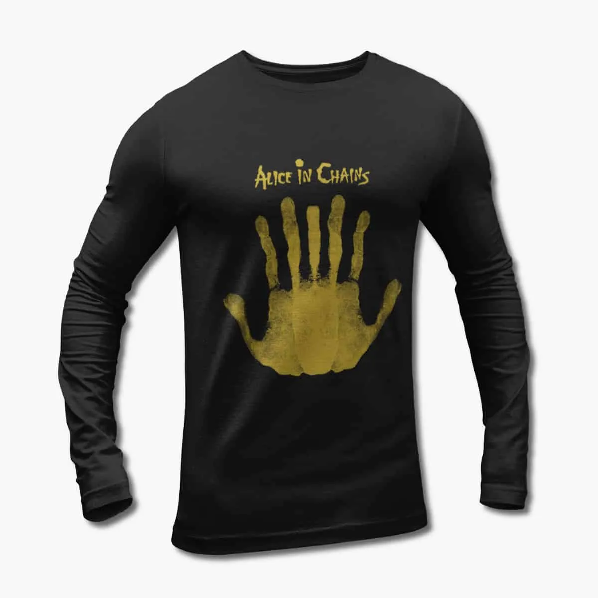 Alice In Chains Long Sleeve T-Shirt, Alice In Chains Stone Artwork Black Longsleeve T-Shirt, Alternative Metal Merchandise