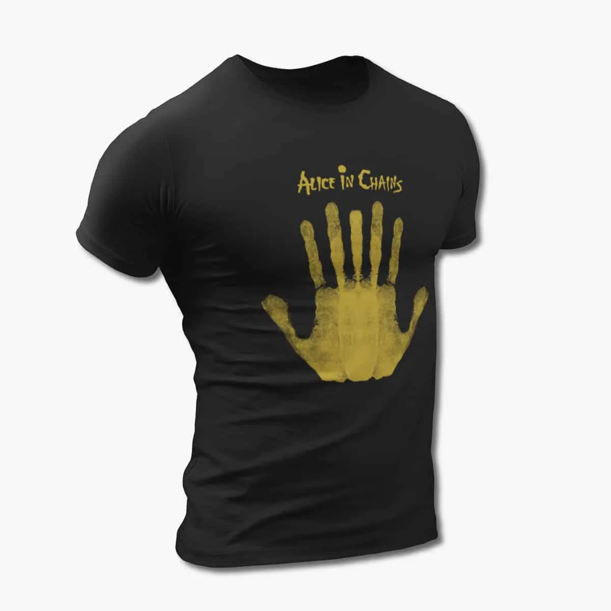 Alice In Chains T-Shirt, Alice In Chains Stone Artwork Black T-Shirt, Alternative Metal Merchandise