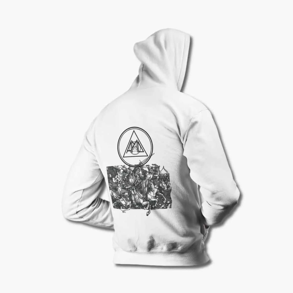 All Pigs Must Die Zip Up Hoodie, APMD A Caustic Vision White Zipper Hoodie, Metalcore Merchandise