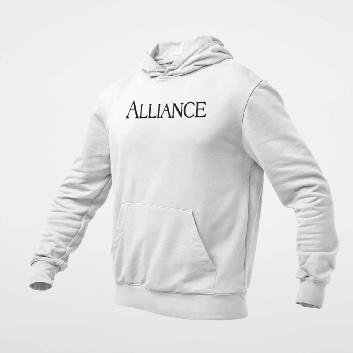 Alliance Hoodie, Alliance Logo White Hoodie, Heavy Metal Merchandise