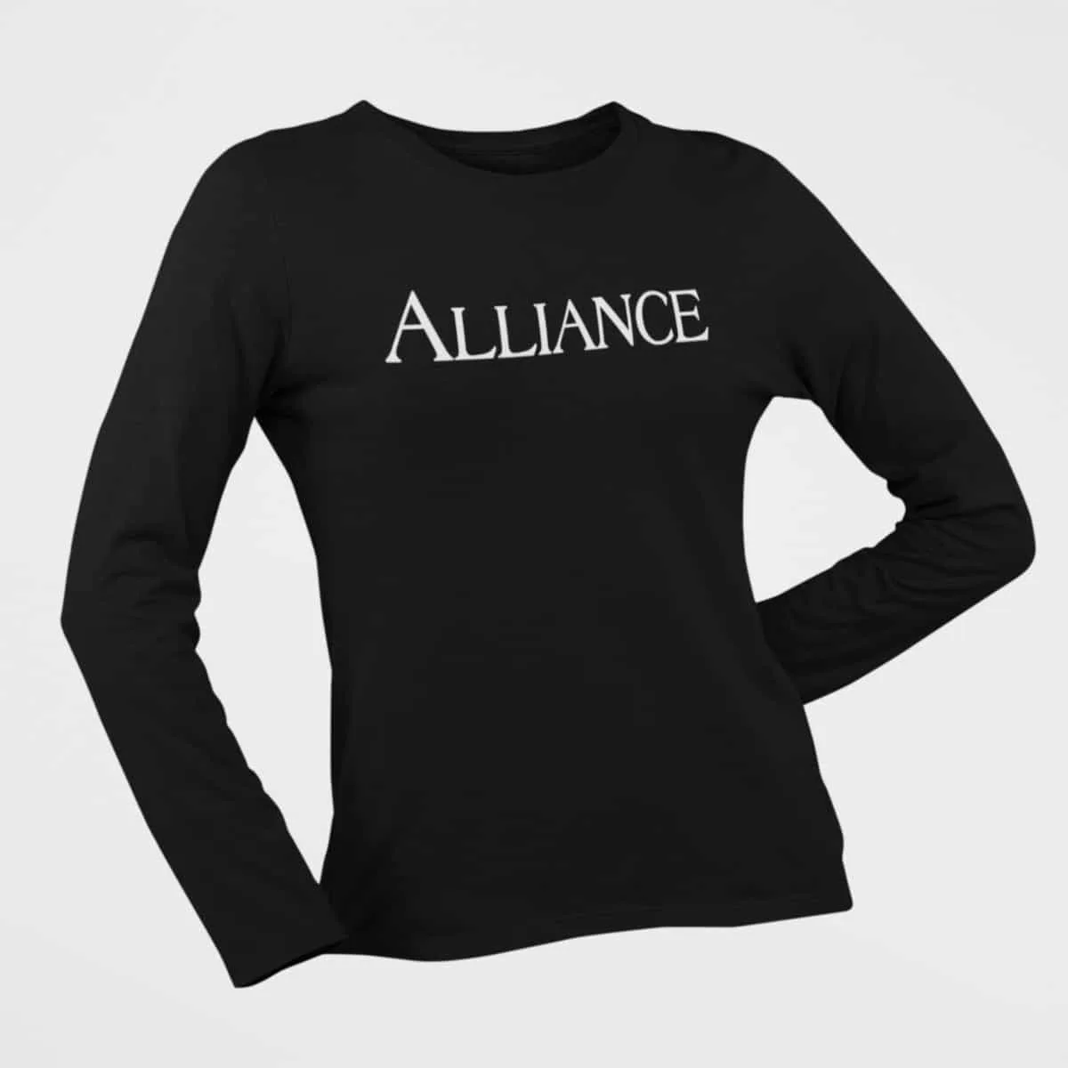 Alliance Long Sleeve T-Shirt, Alliance Logo Black Long Sleeve T-Shirt, Heavy Metal Merchandise