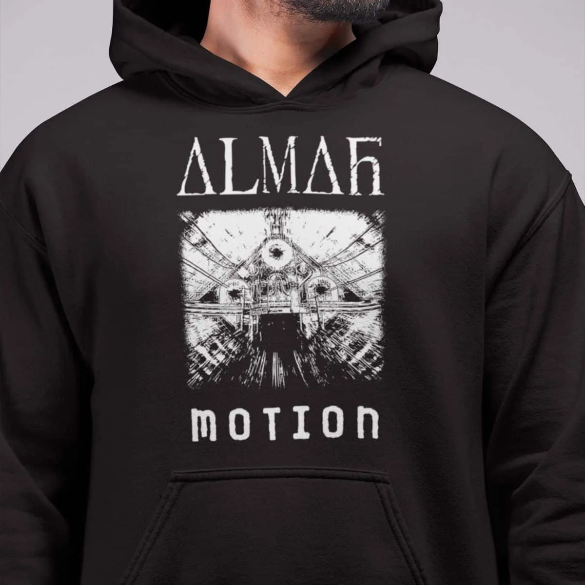 Almah Band Hoodie, Almah Motion Artwork Hooded Sweatshirt, Melodic Power Metal Merch